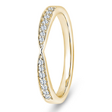 Brilliant Cut Ribbon Style Claw Set 0.14ct