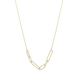 9ct Gold Paper Link Style Necklace