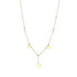 9ct Gold Star Drop Necklace