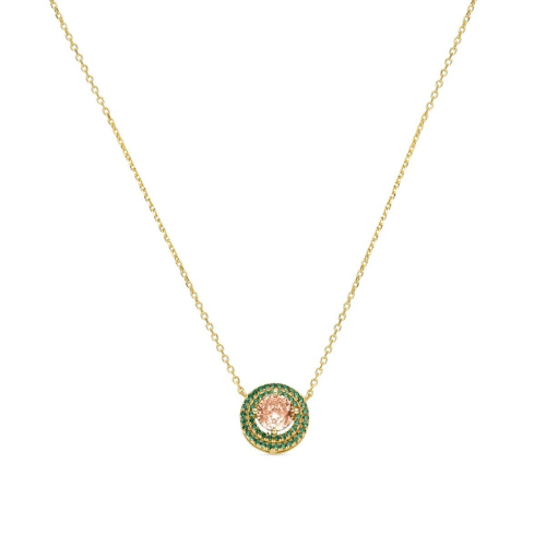 LUXENDER Necklace with Champagne Zirconia
