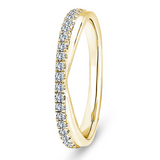 Brilliant Cut V-Shaped Frenchs Pavé band .20ct