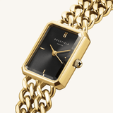 Rosefield Studio Double Chain Black Gold