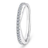 Brilliant Cut V-Shaped Frenchs Pavé band .20ct