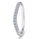 Brilliant Cut Wave Pavé set Band .30ct