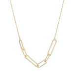 9ct Gold Paper Link Style Necklace