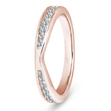 Brilliant Cut  V-Shaped Tapered Channel Set 0.33ct