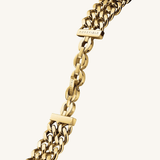 Rosefield Studio Double Chain Black Gold