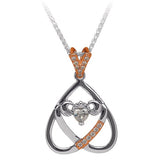 Claddagh Two Tone Necklace