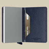 Secrid Miniwallet The Vegetable Tanned - Navy-Silver