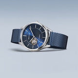 Bering Gents Automatic Silver/Blue Watch
