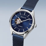 Bering Gents Automatic Silver/Blue Watch