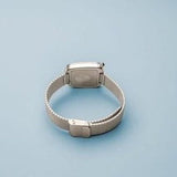 Bering Pebble Brushed Silver Ladies Watch