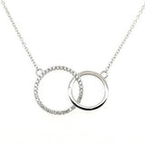 Mother Daughter Double Ring Necklace