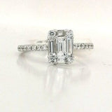 Rectangular Diamond ring .90ct