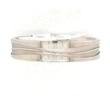 5mm Wide Matt Ring With Wave Design