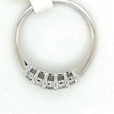 Bagguette & Brilliant Cut Diamond Ring .30ct