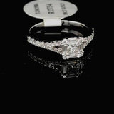 Square Illusion Set Engagement ring