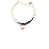 Silver Pink Pearl Stacking Ring