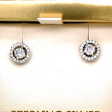 Sterling Silver Halo Style Necklace, Earrings or Ring