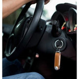 Tan With White Stitching Leather Orbitkey