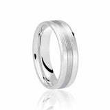 Flat Bevelled Edge Two Tone Band