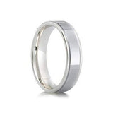 Flat Two Tone Wedding Band