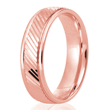 Gents Patterned Wedding Band
