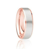 Gents Two Tone Wedding Band