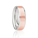 Gents Two Tone Wedding Band