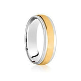 Gents Two Tone Wedding Band