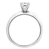Emerald Cut Solitaire Engagement Ring choice of diamonds sizes