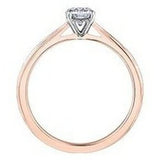 Brilliant cut solitaire with beaded detail band .40ct