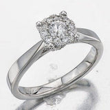 Round Starburst .50ct Engagement ring