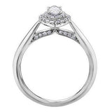 Marquise Cut Halo Style Solitaire .55ct
