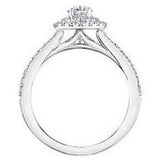 Oval Double Halo Solitaire 1.04ct