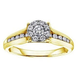 Round solitaire starburst .57ct