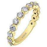 Brilliant cut diamond set band