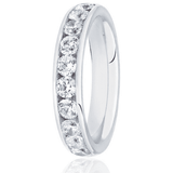 Round Brilliant Cut Channel Set 1.00ct