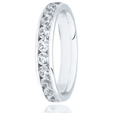 Round Brilliant Cut Channel Set .75ct