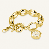 Rosefield Oval Charm Chain Gold 15 x 18mm