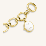 Rosefield Oval Charm Chain Gold 15 x 18mm