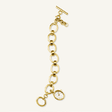 Rosefield Oval Charm Chain Gold 15 x 18mm
