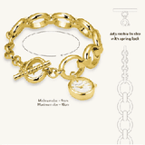 Rosefield Oval Charm Chain Gold 15 x 18mm