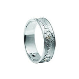 Diamond Set Claddagh Band