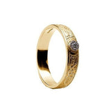 Diamond Warrior Shield Ring