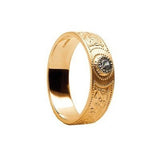 Diamond Warrior Shield Ring