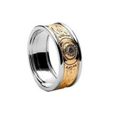 Diamond Two Tone Warrior Shield Ring