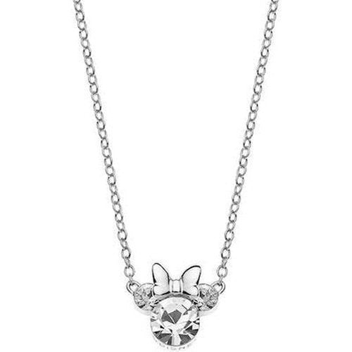 Disneys Silver Minnie Mouse CZ necklace