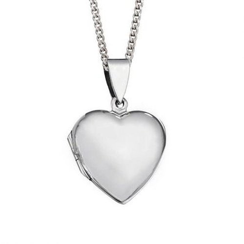 Large Silver Heart Locket