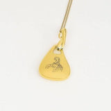 Yellow Gold Plated Sensory Organic Pendant (P5090)